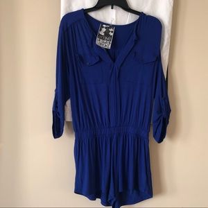 Royal Blue Romper - Size Small